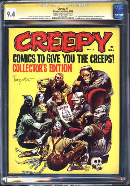 CGC Graded Comics - Creepy #1 (CGC) - Creepy - Skeleton - Frankenstein - Death - Magazine