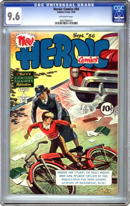CGC Graded Comics - Heroic Comics #56 (CGC) - Bicycle - Boy - Famous - New - Action