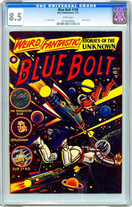 CGC Graded Comics - Blue Bolt #108 (CGC) - Blue Bolt - Space - Phantom Sub - Spacehawk - Sub Zero