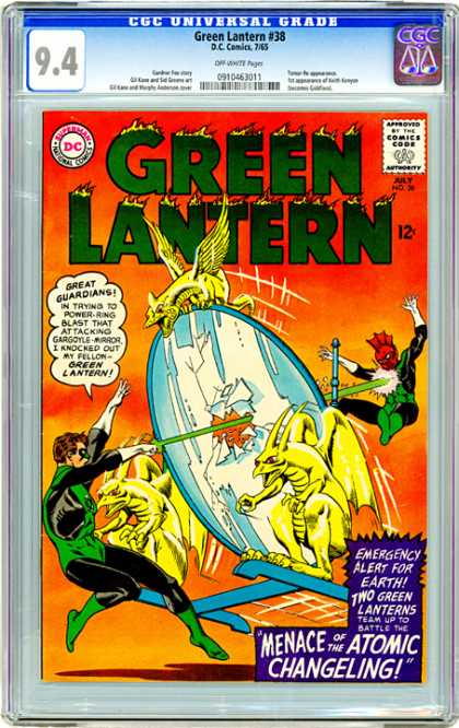 CGC Graded Comics - Green Lantern #38 (CGC) - Green Lantern - Comics Code - Menace Of The Atomic Changeling - Mirror - Dragons