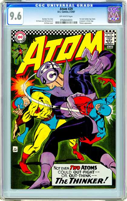 CGC Graded Comics - Atom #29 (CGC) - Atom - Universal - Thinker - Two - Dc