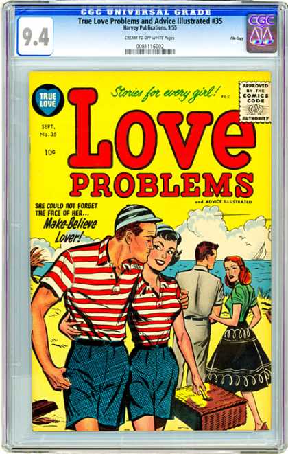 CGC Graded Comics - True Love Problems and Advice Illustrated #35 (CGC) - True Love - Approved By The Comics Code - Stories For Every Girl - Woman - Man