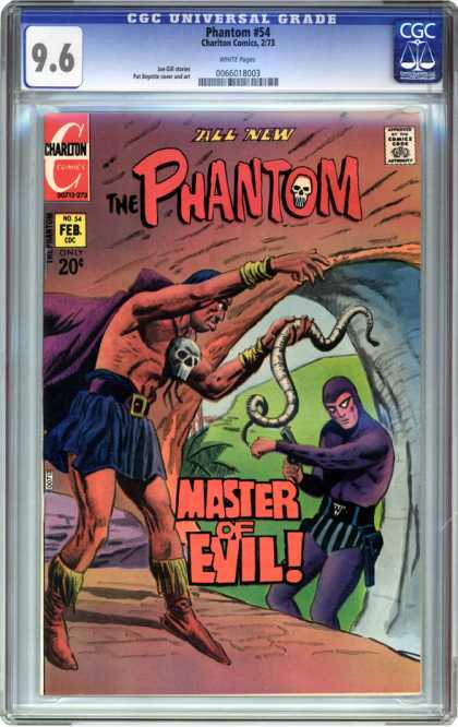 CGC Graded Comics - Phantom #54 (CGC) - Cgc - Cgc Comics - The Phantom - Master Of Evil - Charlton Comics