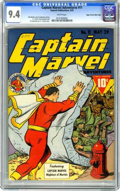 CGC Graded Comics - Captain Marvel Adventures #11 (CGC)