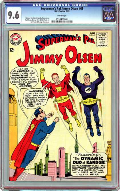 CGC Graded Comics - Superman's Pal Jimmy Olsen #69 (CGC) - Superman - Jimmy Olsoen - Dc Comics - Issue 69 - The Dynamic Duo Of Kandor