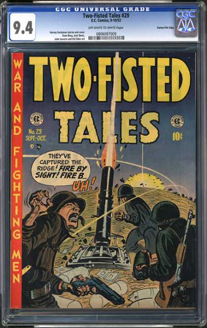 CGC Graded Comics - Two-Fisted Tales #29 (CGC) - Two Fisted Tales - War - Fighting Men - Guns - Rockets