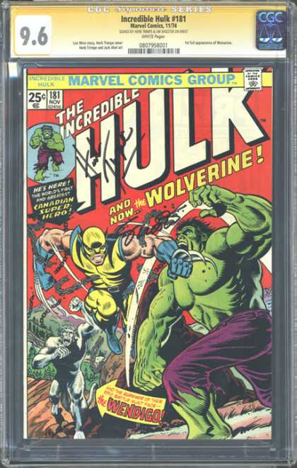 CGC Graded Comics - Incredible Hulk #181 (CGC)