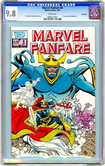 CGC Graded Comics - Marvel Fanfare #8 (CGC) - Fanfare - Crown - Ghost - Sword - Horse