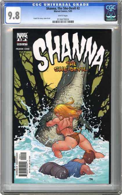 CGC Graded Comics - Shanna, The She-Devil #2 (CGC) - Shanna - She-devil - Bikini - Water - Tree