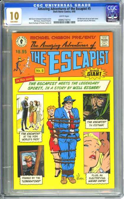 CGC Graded Comics - Amazing Adventures of the Escapist #5 (CGC) - 1939 Worlds Fair - Plus An Electrifying Weird Date - In Vietnam - Framed By The Liberators - Tied Up With Rope