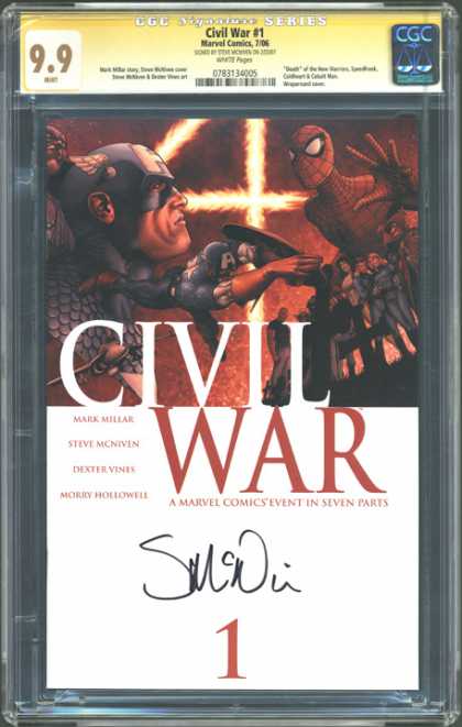 CGC Graded Comics - Civil War #1 (CGC) - Civil War - 1 - Winged Mask - Spiderman - Captain America