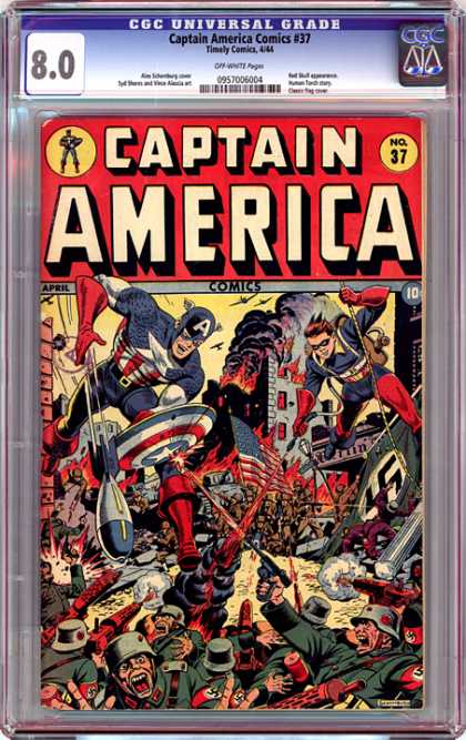CGC Graded Comics - Captain America Comics #37 (CGC)