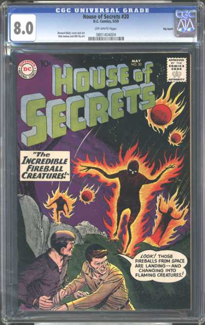 CGC Graded Comics - House of Secrets #20 (CGC) - House Of Secrtes - The Incredible Fireball Creature - Flaming Creatures - Look - Dc