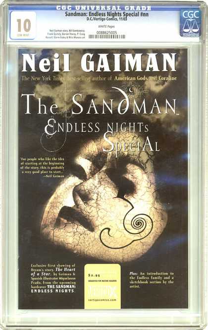 CGC Graded Comics - Sandman: Endless Nights Special #nn (CGC) - Sandman - Mask - Night - Clouds - Creepy