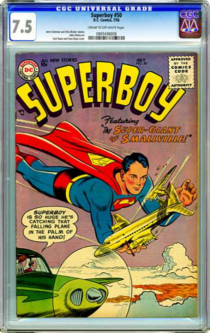 CGC Graded Comics - Superboy #50 (CGC)