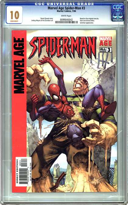 CGC Graded Comics - Marvel Age Spider-Man #3 (CGC) - Marvel Comics - Spiderman - Marvel Age - Direct Edition - All Ages