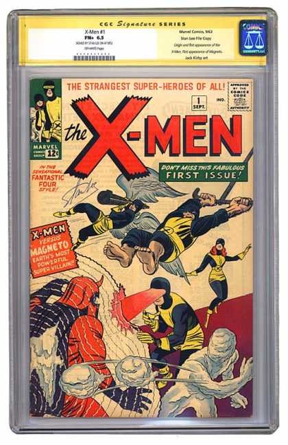 CGC Graded Comics - X-Men #1 (CGC) - Strangest Super-heroes Of All - 1 Sept First Issue - Magneto - Wings - Snowballs
