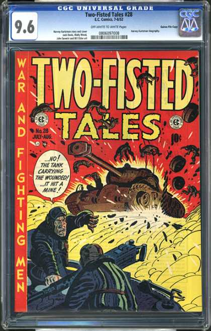 CGC Graded Comics - Two-Fisted Tales #28 (CGC) - Two-fisted Tales - War - Fighting - Men - Tank