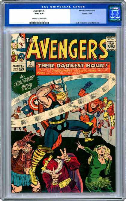 CGC Graded Comics - Avengers #7 (CGC) - Marvel - Marvel Comics - The Avengers - Thor - Super Heroes