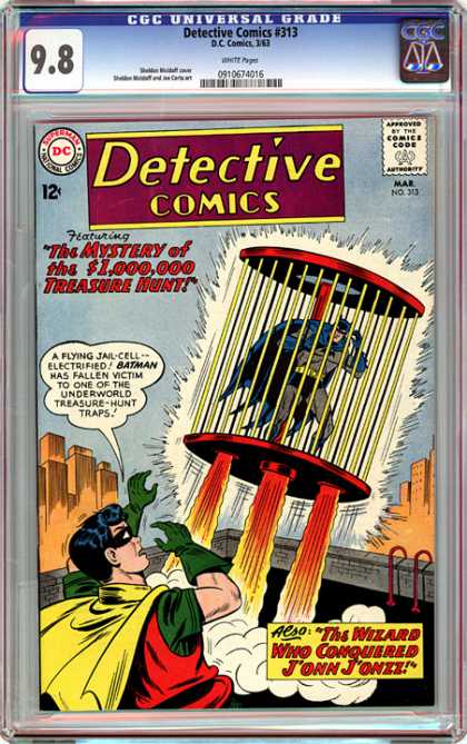 CGC Graded Comics - Detective Comics #313 (CGC) - Detective - Mystery Of 1000000 - Flying Jail Cell - Batman And Robin - Jailed Batman