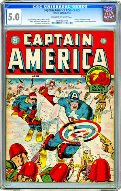 CGC Graded Comics - Captain America Comics #25 (CGC)