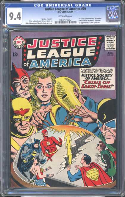 CGC Graded Comics - Justice League of America #29 (CGC) - Justice League Of America - Dc Comics - Crisis On Earth - Superman - Batman