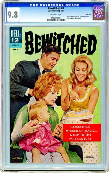 CGC Graded Comics - Bewitched #8 (CGC) - Bewitched 8 - Dell - Baby - Women - Man