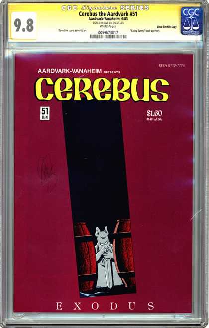 CGC Graded Comics - Cerebus the Aardvark #51 (CGC)