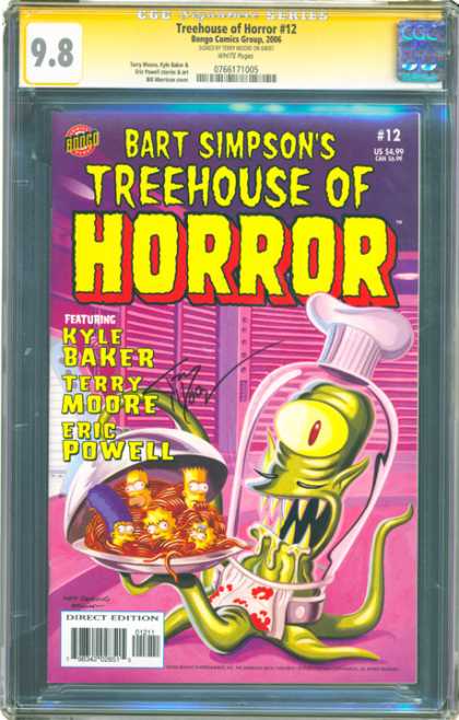 CGC Graded Comics - Treehouse of Horror #12 (CGC) - Kyle Baker - Terry Moore - Eric Powell - Plate - Shutters