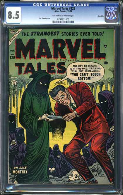 CGC Graded Comics - Marvel Tales #129 (CGC) - Marvel Tales - The Strangest Stories Ever Told - You Cant Touch Bottom - Druids - Cavern