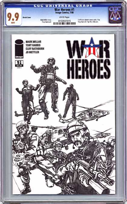 CGC Graded Comics - War Heroes #1 (CGC) - War Heroes - Men - Soldiers - Weapon - Hellicopter