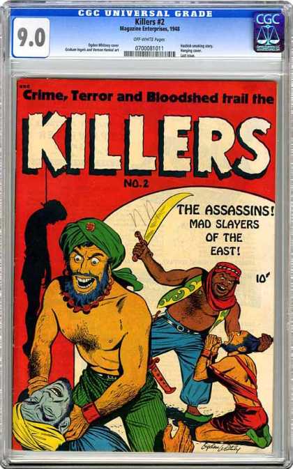 CGC Graded Comics - Killers #2 (CGC) - The Assassins - Middle East Terror - Torture And Submission - Slayers - Exotic Weaponry