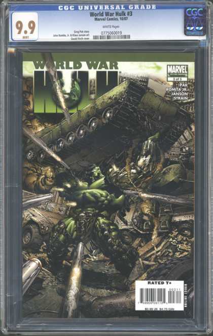 CGC Graded Comics - World War Hulk #3 (CGC) - World War - Marvel - Janson - Strain - 99