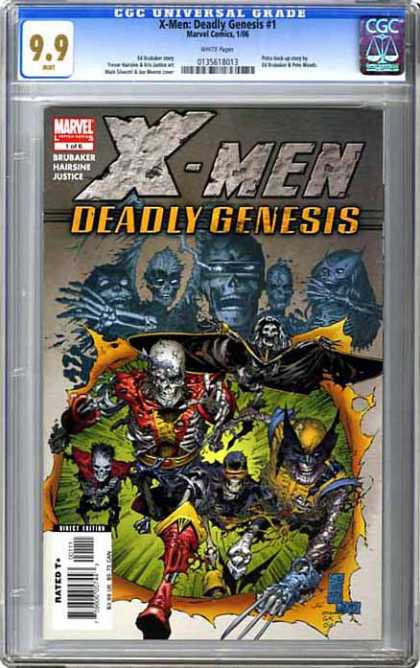 CGC Graded Comics - X-Men Deadly Genesis #1 (CGC) - Skull - Monsters - Masks - Horror - Skeletons