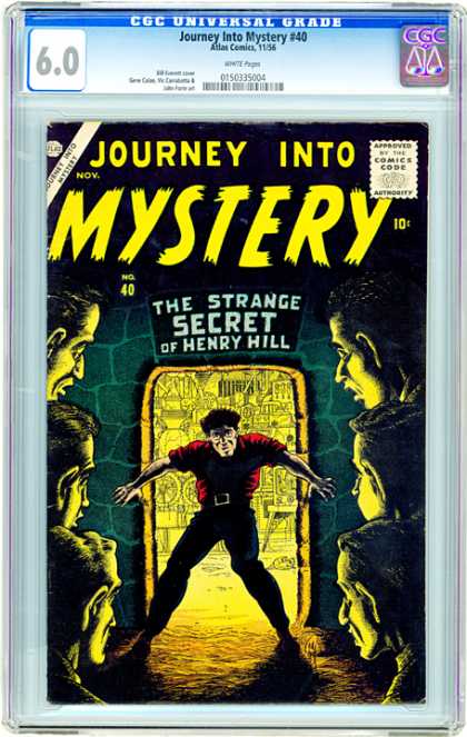 CGC Graded Comics - Journey Into Mystery #40 (CGC) - Mystery Secret - Secret Mystery - Strange Secret - Mystery Journey - Henry Hill Mystery
