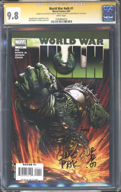 CGC Graded Comics - World War Hulk #1 (CGC) - Marvel - Pak - Romita Jr - Janson - Strain