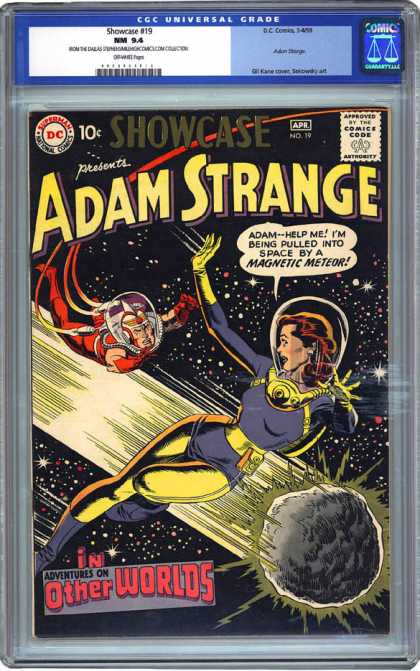 CGC Graded Comics - Showcase #19 (CGC) - Adam Strange - Magnetic Meteor - Adventures Of Other World - Space Adventures - Space Rescue
