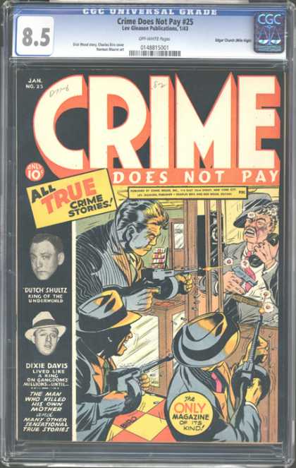 CGC Graded Comics - Crime Does Not Pay #25 (CGC)