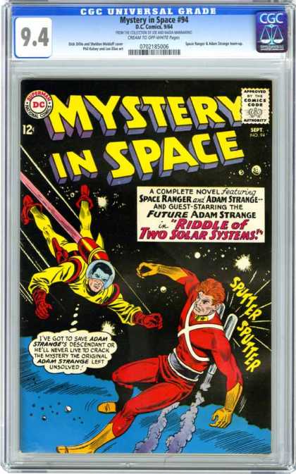 CGC Graded Comics - Mystery in Space #94 (CGC) - Mystery In Space - Space Ranger - Adam Strange - Riddle Of The Two Solar Systems - Future Adam Strange