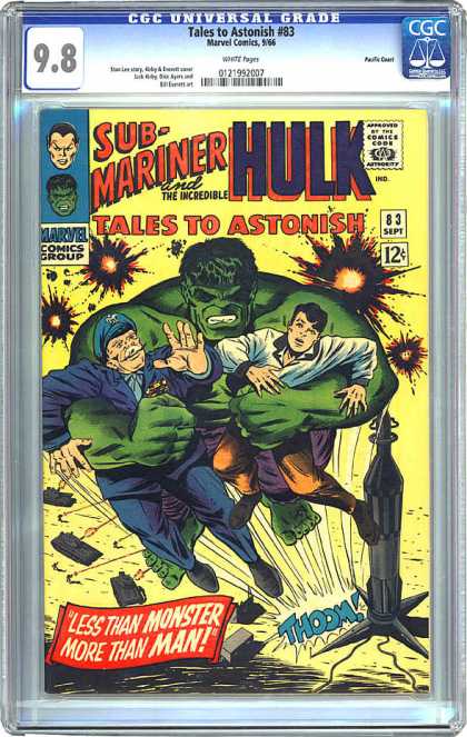 CGC Graded Comics - Tales to Astonish #83 (CGC) - Sub-mariner - Incredible Hulk - Tales To Astonish - 83 Sept - 98