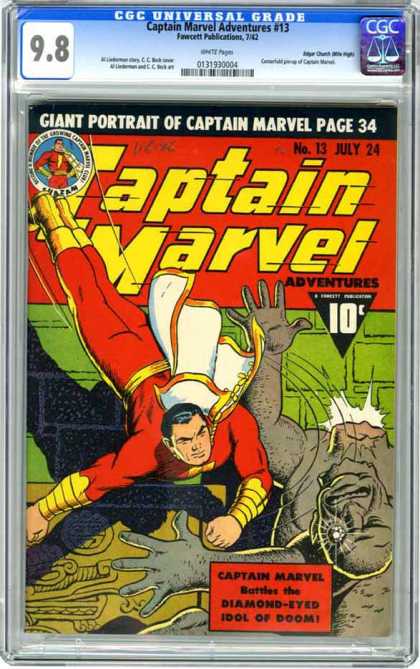 CGC Graded Comics - Captain Marvel Adventures #13 (CGC)