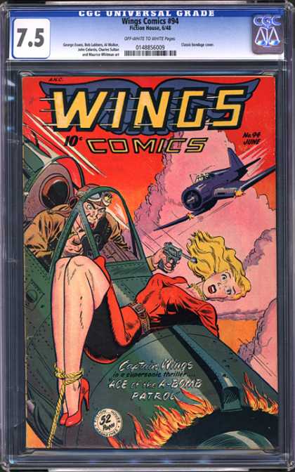 CGC Graded Comics - Wings Comics #94 (CGC) - Fiction House - Wings - Ww Ii - Airplanes - Japs
