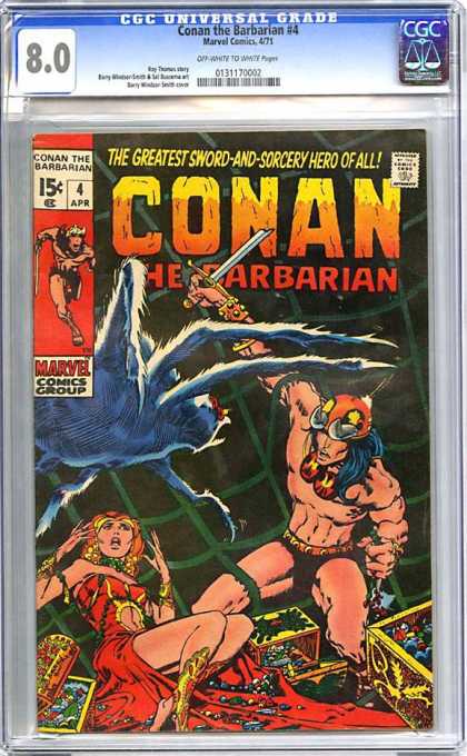 CGC Graded Comics - Conan the Barbarian #4 (CGC) - Conan - Barbarian - Marvel Comics Group - Spider - Woman