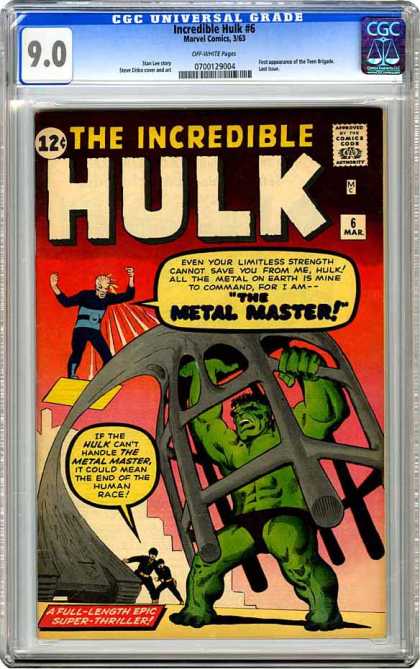 CGC Graded Comics - Incredible Hulk #6 (CGC)