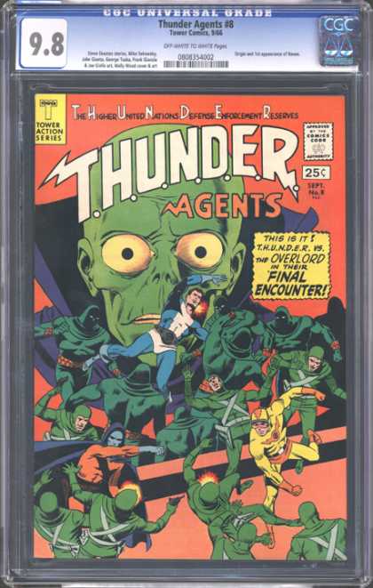 CGC Graded Comics - Thunder Agents #8 (CGC) - Thunder - Thunder Agents - Tower Action Series - Thunder Agent 8