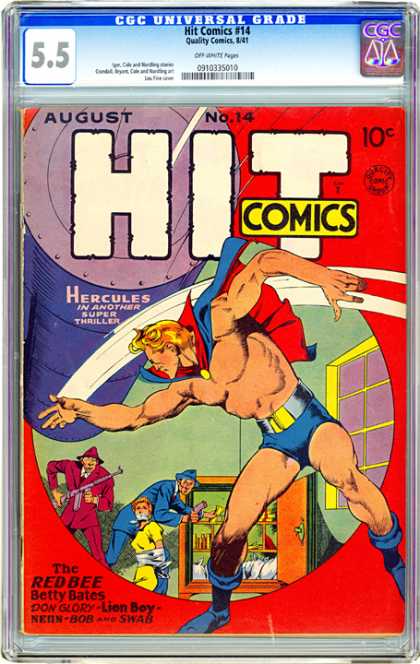 CGC Graded Comics - Hit Comics #14 (CGC) - Hit Comics - Hercules - The Redbee - Betty Bates - Lion Boy