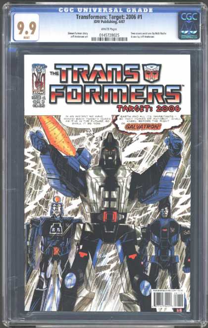 CGC Graded Comics - Transformers: Target: 2006 #1 (CGC) - Galvatron - Earth - Twenty - Future - Might