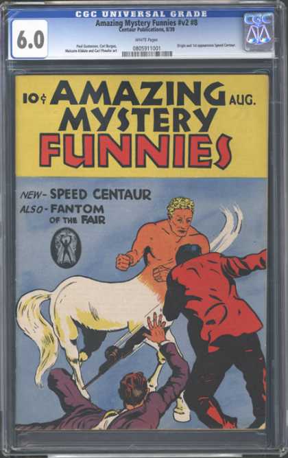 CGC Graded Comics - Amazing Mystery Funnies #v2 #8 (CGC) - Amazing Mystery - Funnies - Speed Centaur - Fantom - Fair