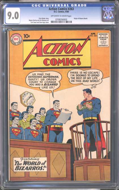 CGC Graded Comics - Action Comics #263 (CGC) - Awesome - Silent - Ding-dong - Great Time - Chubby