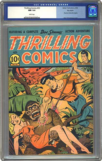 CGC Graded Comics - Thrilling Comics #53 (CGC) - Featuring A Complete - Doc Strangs - Action Adventure - Thrilling Comics - Man